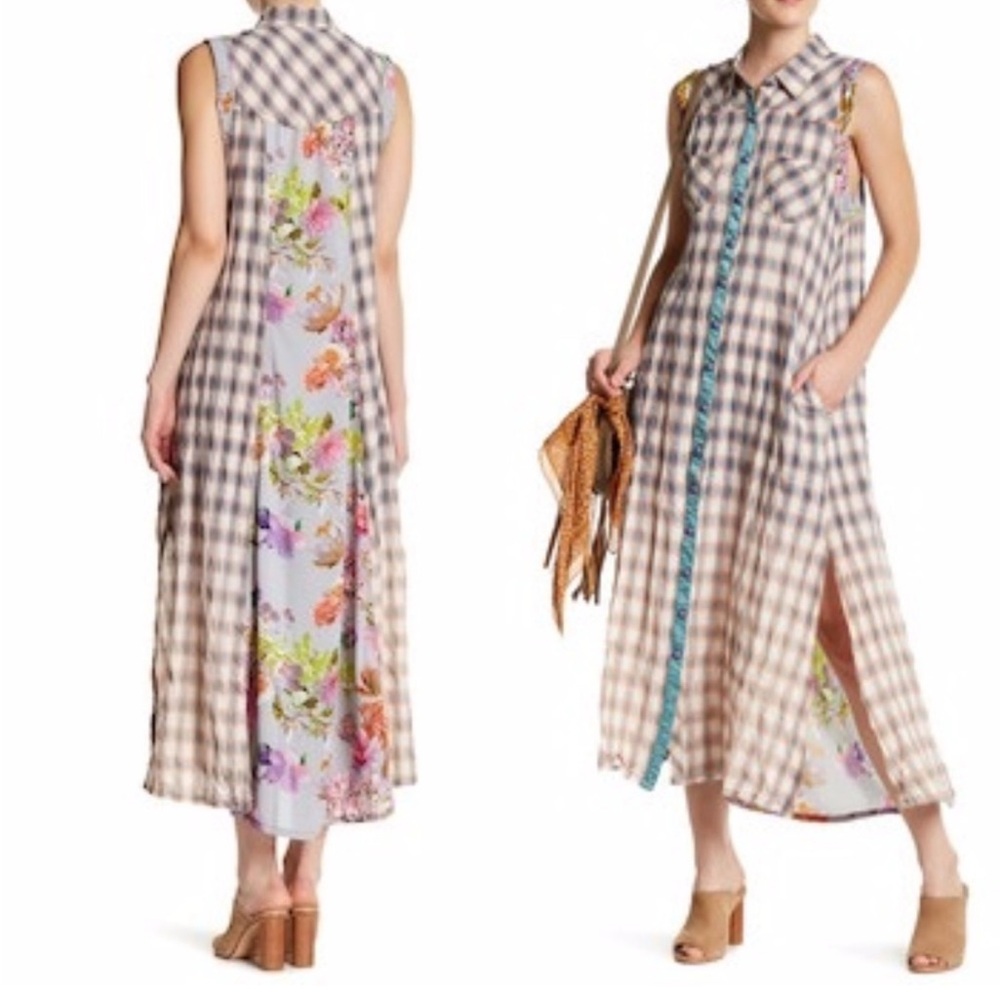 ARATTA silent journey Alpine Aster Maxi Dress S‎
